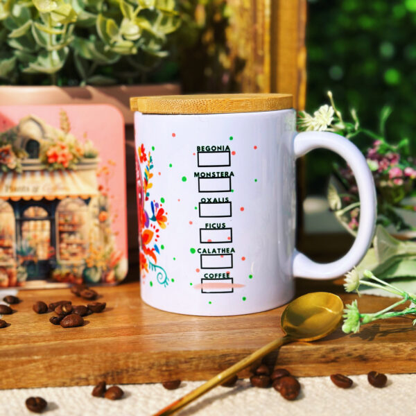 Just One More Plant Mug, Flowers Mug for Coffee Tea, Boho Wildflower Cottagecore Coffee Mug, Plant Mom Gift, House Plant Gift, Gardening Mug