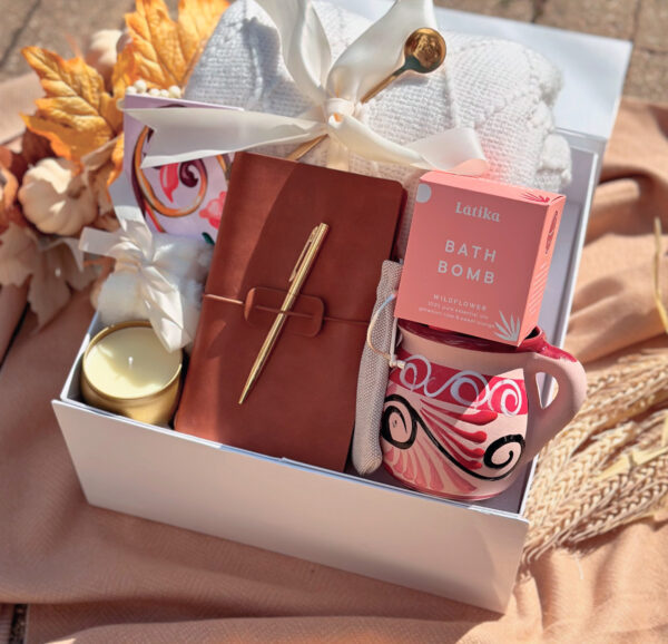 Classy Gift Basket for Women , Cozy Gift Box with Blanket, Gift for Sister, Self Care Gift Box, Care Package, Gifts for Her for Any Occasion