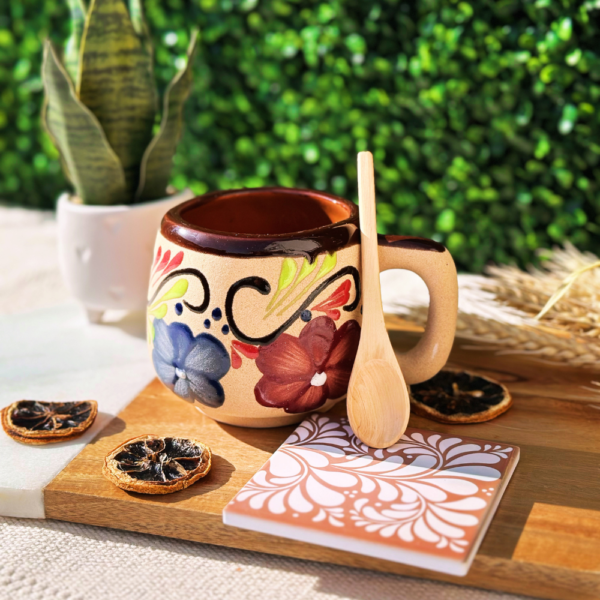 floral mug